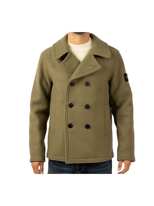 Doppiopetto in lana e cashmere Stone Island | L2S15 4100040 S0453V005G MILITARY GREEN